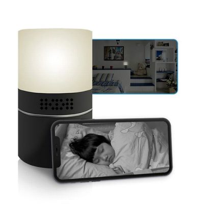 רמקול Bluetooth עם מצלמה נסתרת Wi-Fi במנורת לילה