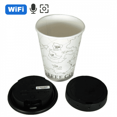 מצלמה נסתרת בכוס עם שידור LawMate - WIFI - Image 2